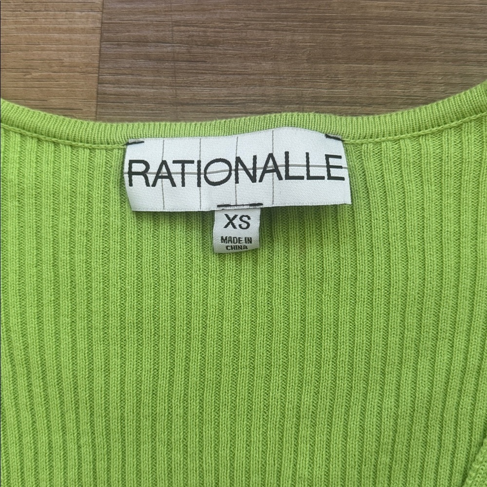 Rationalle Clara knit ribbed cardigan tie front XS Garmentory - Picture 7 of 8